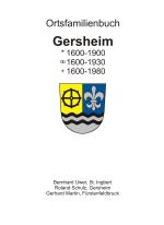 Cover-Bild Familienbuch Gersheim