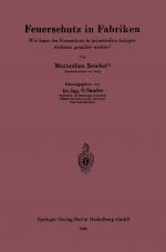 Cover-Bild Feuerschutz in Fabriken