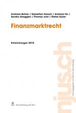 Cover-Bild Finanzmarktrecht, Entwicklungen 2010