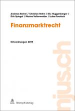 Cover-Bild Finanzmarktrecht, Entwicklungen 2019