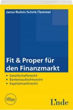 Cover-Bild Fit & Proper für den Finanzmarkt