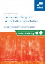Cover-Bild Formelsammlung der WIrtschaftswissenschaften