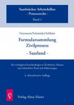 Cover-Bild Formularsammlung Zivilprozess - Saarland