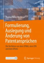 Cover-Bild Formulierung, Auslegung und Änderung von Patentansprüchen