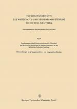 Cover-Bild Forschungsberichte des Wirtschafts- und Verkehrsministeriums Nordrhein-Westfalen