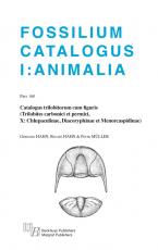 Cover-Bild Fossilium Catalogus Animalia Pars 160
