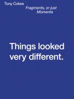 Cover-Bild Fragments, or just Moments