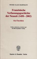 Cover-Bild Französische Verfassungsgeschichte der Neuzeit (1450-2002).