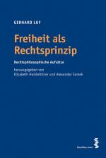 Cover-Bild Freiheit als Rechtsprinzip