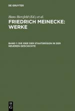 Cover-Bild Friedrich Meinecke: Werke / Die Idee der Staatsräson in der neueren Geschichte