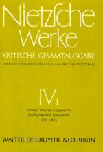 Cover-Bild Friedrich Nietzsche: Nietzsche Werke. Abteilung 4 / Richard Wagner in Bayreuth (Unzeitgemäße Betrachtungen IV). Nachgelassene Fragmente Anfang 1875 - Frühling 1876