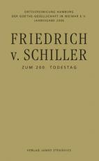 Cover-Bild Friedrich von Schiller - Zum 200. Todestag