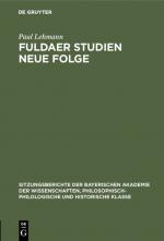 Cover-Bild Fuldaer Studien Neue Folge