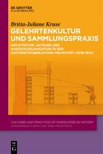 Cover-Bild Gelehrtenkultur und Sammlungspraxis