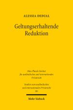 Cover-Bild Geltungserhaltende Reduktion