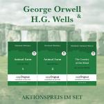 Cover-Bild George Orwell & H.G. Wells (Bücher + 3 MP3 Audio-CDs) - Lesemethode von Ilya Frank
