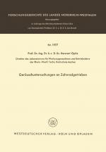 Cover-Bild Geräuschuntersuchungen an Zahnradgetrieben