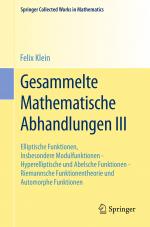 Cover-Bild Gesammelte Mathematische Abhandlungen III