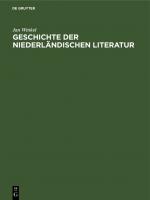 Cover-Bild Geschichte der niederländischen Literatur