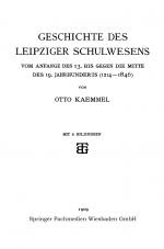 Cover-Bild Geschichte des Leipziger Schulwesens