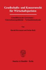 Cover-Bild Gesellschafts- und Konzernrecht für Wirtschaftsjuristen.