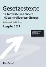 Cover-Bild Gesetzestexte für Fachwirte Ausgabe 2024