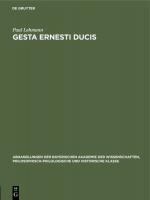 Cover-Bild Gesta Ernesti ducis