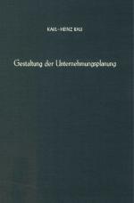 Cover-Bild Gestaltung der Unternehmungsplanung.