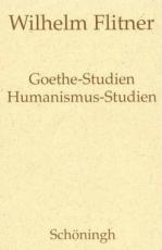 Cover-Bild Goethe-Studien - Humanismus-Studien