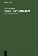 Cover-Bild Goethepredigten