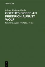 Cover-Bild Goethes Briefe an Friedrich August Wolf