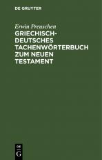 Cover-Bild Griechisch-deutsches Tachenwörterbuch zum Neuen Testament