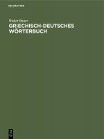 Cover-Bild Griechisch-Deutsches Wörterbuch