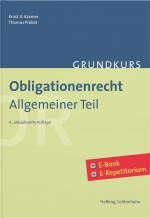 Cover-Bild Grundkurs Obligationenrecht Allgemeiner Teil