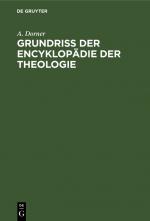 Cover-Bild Grundriss der Encyklopädie der Theologie