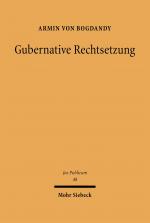 Cover-Bild Gubernative Rechtsetzung