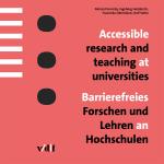 Cover-Bild Guidelines for accessible teaching and research at universities / Leitfaden für barrierefreies Lehren und Forschen an der Hochschule