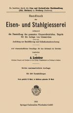 Cover-Bild Handbuch der Eisen-und Stahlgiesserei