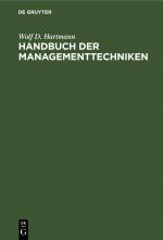 Cover-Bild Handbuch der Managementtechniken