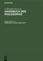 Cover-Bild Handbuch der Philosophie / Natur, Geist, Gott