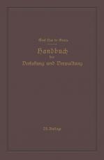 Cover-Bild Handbuch der Verfassung und Verwaltung in Preussen und dem Deutschen Reiche