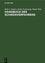 Cover-Bild Handbuch des Schiedsverfahrens