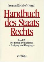 Cover-Bild Handbuch des Staatsrechts