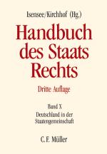 Cover-Bild Handbuch des Staatsrechts