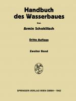 Cover-Bild Handbuch des Wasserbaues