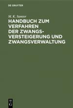 Cover-Bild Handbuch zum Verfahren der Zwangsversteigerung und Zwangsverwaltung