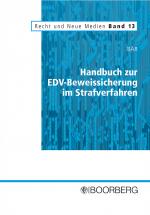 Cover-Bild Handbuch zur EDV-Beweissicherung im Strafverfahren