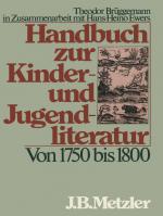 Cover-Bild Handbuch zur Kinder- und Jugendliteratur. Von 1750 bis 1800