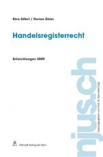 Cover-Bild Handelsregisterrecht, Entwicklungen 2009