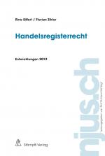Cover-Bild Handelsregisterrecht Entwicklungen 2012